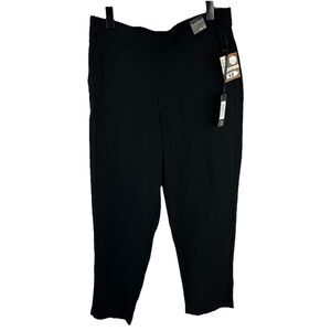 Dictionary Women Silky Effortless Pull On Dress Pants M 8/10 straight Leg Black